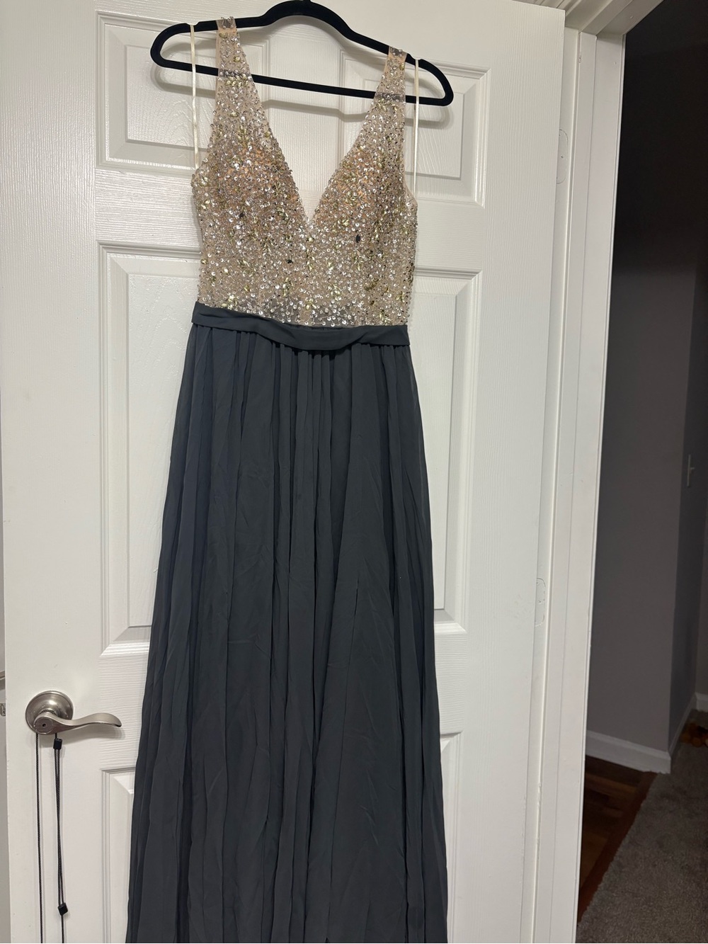 Saved by the dress brand Large Maxi dress - Champagne and Charcoal